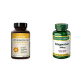 NatureWise Vitamin D3 (360 Count) and Nature's Bounty Magnesium (200 Ct) Bundle for Bone, Muscle and Immune Support