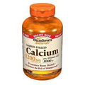 Sundown Liquid-Filled Calcium 1200mg + Vitamin D3 - 170 Softgels Gluten Free