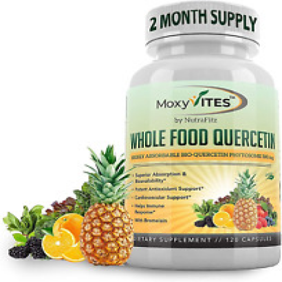 Quercetin 500Mg with Bromelain Supplement, Bioactive Phytosome Complex, Pure
