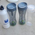 ZIJA shaker cup bottles. (2) + 2 bottles GIFT ( chevron termic and ALo bottle)