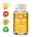 Vitamin D3 K2 + B12 With Calcium Complex for Strong Bones, Mood ,Immune Health