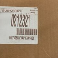 0212321 Sub Zero evaporator fan diffuser cover panel 