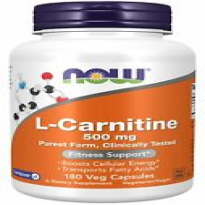 NOW Supplements - L-Carnitine 500 mg 180 Veg Capsules