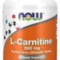 NOW Supplements - L-Carnitine 500 mg 180 Veg Capsules