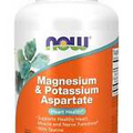 NOW Supplements - Magnesium & Potassium Aspartate with Taurine 120 Veg Capsules