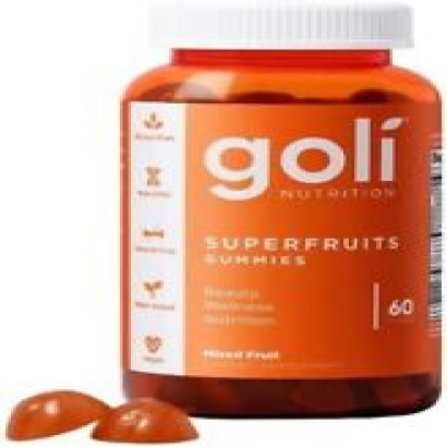 GOLI - Super Fruits Beauty - Helps Collagen, Vegan, Non-GMO - (60) Gummies