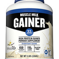 Muscle Milk Gainer Protein Powder, Vanilla Crème, 32g Protein, 5 Pound, Gain Fas