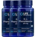 Life Extension D-L-Phenyalanine 500 mg, 100 Vegetarian Capsules