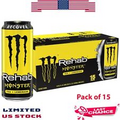 Rehab Tea, Lemonade, Energy, Energy Iced Tea, Energy Drink 15.5 Ounce Pack of 15