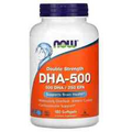 NOW FOODS DHA-500 Double Strength (EPA DHA) 180 Softgels FREE SHIPPING