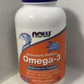NOW FOODS Omega-3 Molecularly Distilled Cardiovascular Support 200 Fish Softgels