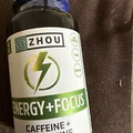Zhou Energy + Focus | Caffeine with L-Theanine | Focused Energy for Your Mind!!