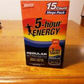 5 Hour Energy Berry Flavor 15 Count Box 1.93 ounce Shots Sugar Free - 2022