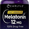 Carlyle Melatonin 12 mg Fast Dissolve 300 Tablets | Drug Free | Natural Berry Fl