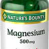 Nature’S Bounty Magnesium, Bone and Muscle Health, Tablets, 500 Mg, 200 Ct