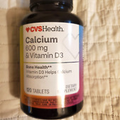 Calcium 600 mg  & vitamin D3 CVS brand 120 Tablets Exp 10/24