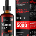 Vitamin B12 Liquid Drops Sublingual 5000Mcg, Methyl & Methylcobalamin Supplement