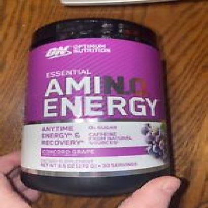 Optimum Nutrition Essential Amino Energy Powder 30 Servings Grape 06/25 NEW
