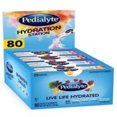 Pedialyte Hydration Station Multipack, Electrolyte Hydration Drink, 0.6-Oz Elect