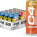 (12 Pack) Cellucor C4 Smart Natural Energy Variety Pack, Zero Sugar, 12 Fl Oz
