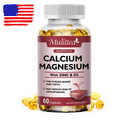 Zinc Calcium Magnesium & Vitamin D Complex Supplement 60 Vegetarian Tablets