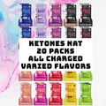 Pruvit Keto NAT OS  Ketones  20 Packs Charged (All With Caffeine) Varied Flavors