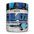 ANS Performance Dilate Pump PreWorkout Powder - Dietary Supplement - Maximizes Muscle Growth, Strength Performance - No Stims, Beta-Alanine, Creatine, Glacier Grape - 30 Servings (Blue Bombsicle)