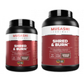 New Musashi Shred and Burn Chocolate Milkshake 900G - 2KG Protein Blend