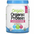 Orgain, Organic Protein & Superfoods Powder, Plant Based, Vanilla Bean, 1.12 lb