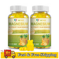 Magnesium Glycinate Gummies, Pineapple Flavor, Calcium, Potassium, Stress Relief