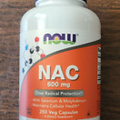 2 Pack NOW Foods NAC N-Acetyl Cysteine 600mg 250 capsules exp 03/2028