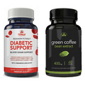 Blood Sugar Support & Green Coffee Bean Extract Weight Loss Dietary Supplements