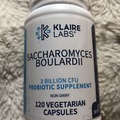 Klaire Labs Saccharomyces Boulardii 120 Veg Caps Probiotic 3 Billion CFU 04/2024