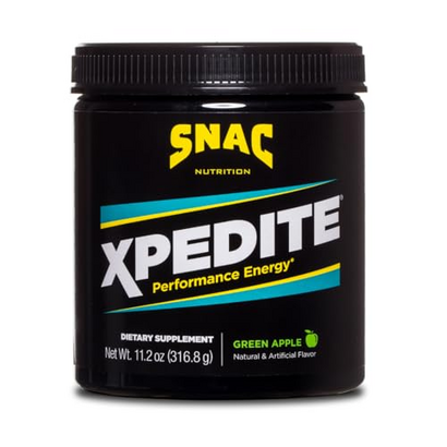 SNAC XPEDITE Preworkout Performance Energy Drink Supplement, Green Apple Pre Workout Powder, 336 Grams (24 Servings)