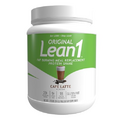 Nutrition 53 Lean 1 Meal Replacement Powder for Healthy Weight Management, Fat Burner, Appetite Control Regular Tub, Cafe Latte - 15 Servings