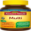130 Multivitamin Tablets with Iron, Multivitamin for Daily Nutritional Support