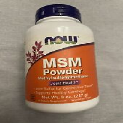NOW Foods MSM Powder Joint Health Supports Cartilage | 8 oz (227g) | EXP 02/27