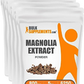 BulkSupplements.com Magnolia Bark Extract Powder - Magnolia Officinalis, Magnolia Bark Supplement, Magnolia Extract - Gluten Free, 800mg per Serving, 5kg (11 lbs) (Pack of 5)