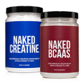 Naked Pure Creatine Monohydrate 100 Servings + 100 Servings Unflavored Naked BCAAs Vegan Bundle