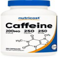 Nutricost Caffeine Pills 200mg, 250 Capsules, 250 Servings