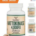 Premium Cardiovascular Nattokinase Supplement - 120 Capsules - Vegan - USA Made