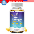 120 Capsules Multi Collagen Peptides-Type I,II,III,V,X Anti-Aging Collagen Pills