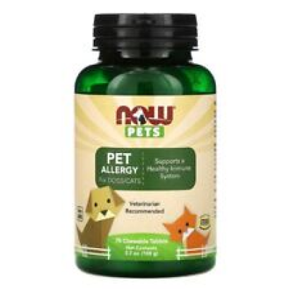 NOW Supplements - Pet Allergy for Dogs/Cats 75 Chewable Tablets by NOW Pets