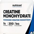 Nutricost Creatine Monohydrate Micronized Powder, 1kg-Pure Creatine Monohydrate