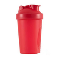 CHNLML Protein Shaker Bottle 400ML/16Oz w. Shaker Ball for Protein Shake, Shaker Bottle with Mixing Ball, Leak-Proof, BPA-Free, for Gym, Workout, Juice Mixer (Red Lid/Red Cup, 400ML/16OZ)