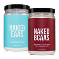 Unflavored Naked Naked BCAAs + Unflavored Naked Eaas Amino Acids Powder Bundle Vegan All Natural Essential Amino Acids 500 Grams