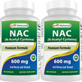 2 Pack Best Naturals NAC 600 mg 250 Capsules
