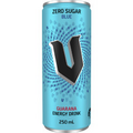 V Blue Zero Sugar Guarana Energy Drink Can 250ml