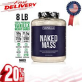 NAKED nutrition Vanilla Naked Mass All Natural Weight Gainer Protein Powder, 8lb
