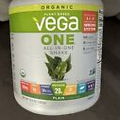 Vega One Organic All-In-One Shake Plain Unsweetened  13.5 oz Powder. Exp.01/24